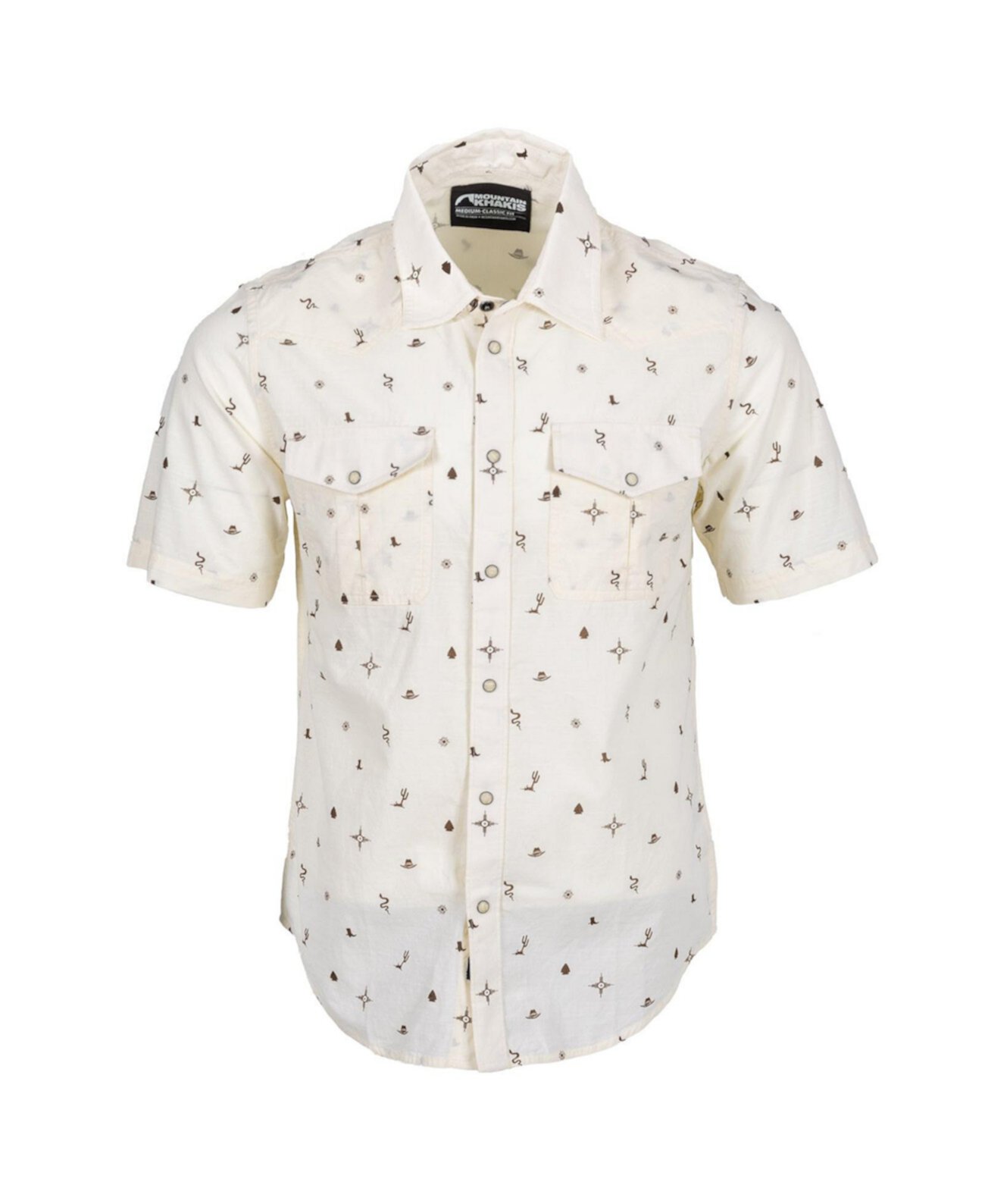 Men's Rodeo Printed Short Sleeve Woven Shirt Mountain Khakis