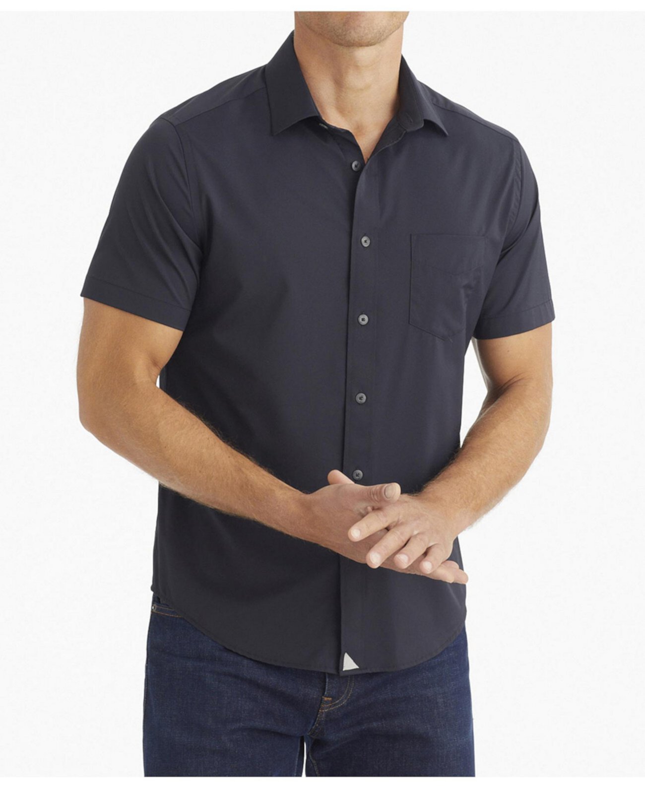 Men's Regular Fit Wrinkle-Free Performance Short Sleeve Gironde Button Up Shirt UNTUCKit