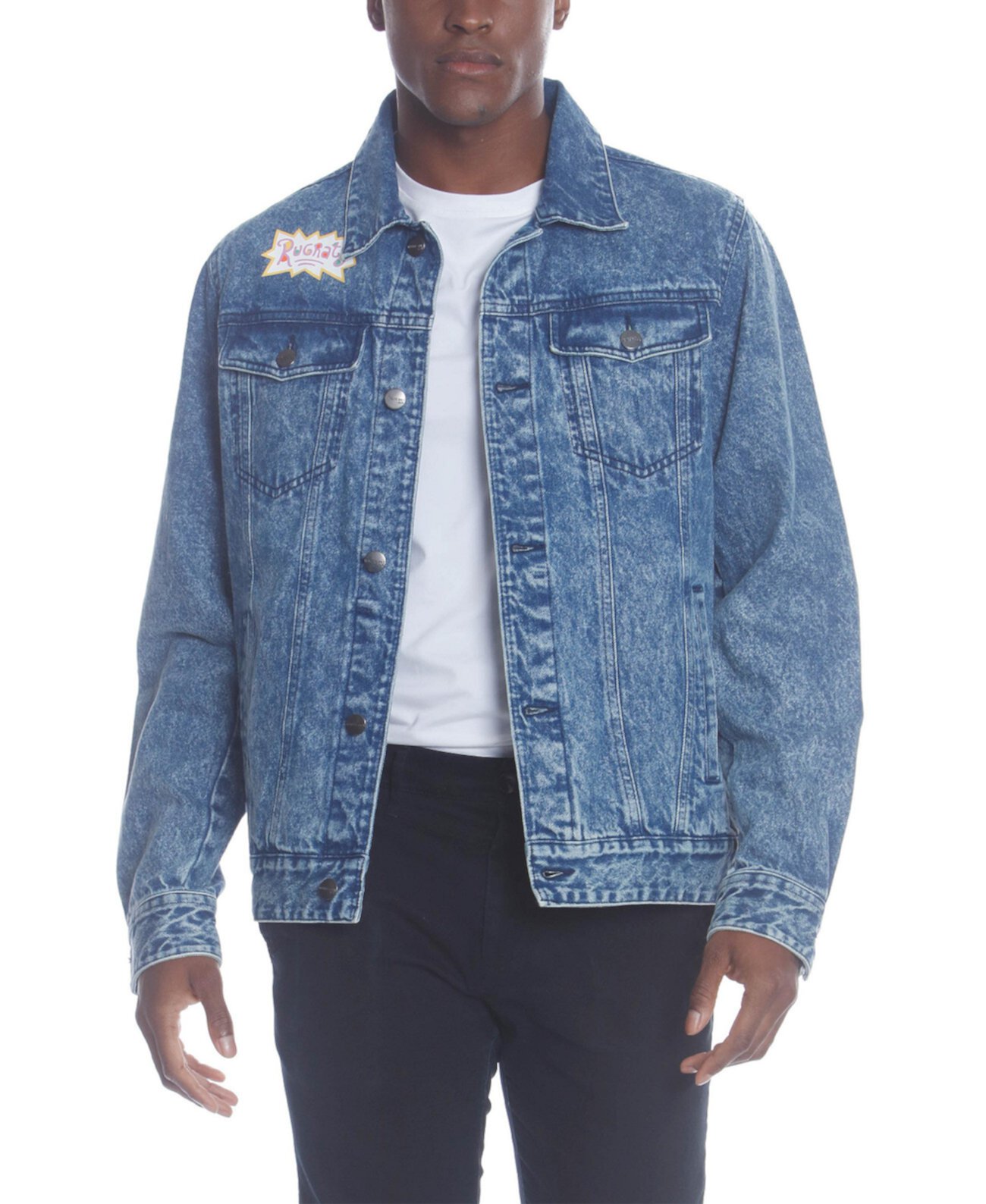 Men's Chucky Placement Nickelodeon Denim Jacket Members Only