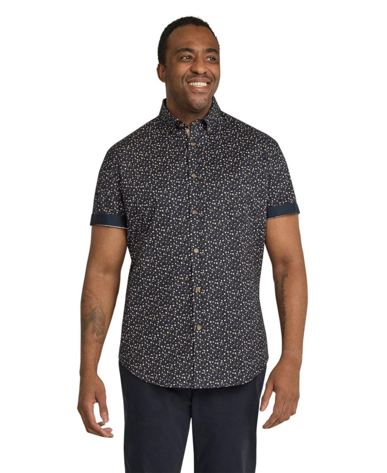 Big & Tall Byron Print Shirt Johnny Bigg