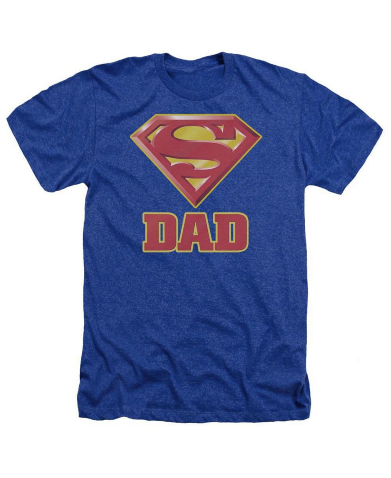 Men's Super Dad Adult Heather Tee / T-Shirt Superman