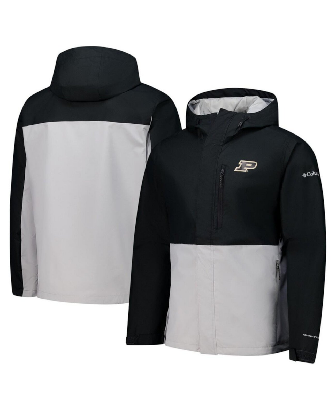 Men's Black Purdue Boilermakers Field Bound Omni-Tech Full-Zip Jacket Columbia