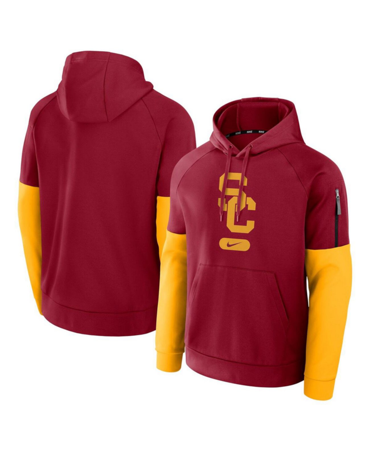 Men's Cardinal/Gold USC Trojans Fitness Performance Pullover Hoodie Nike