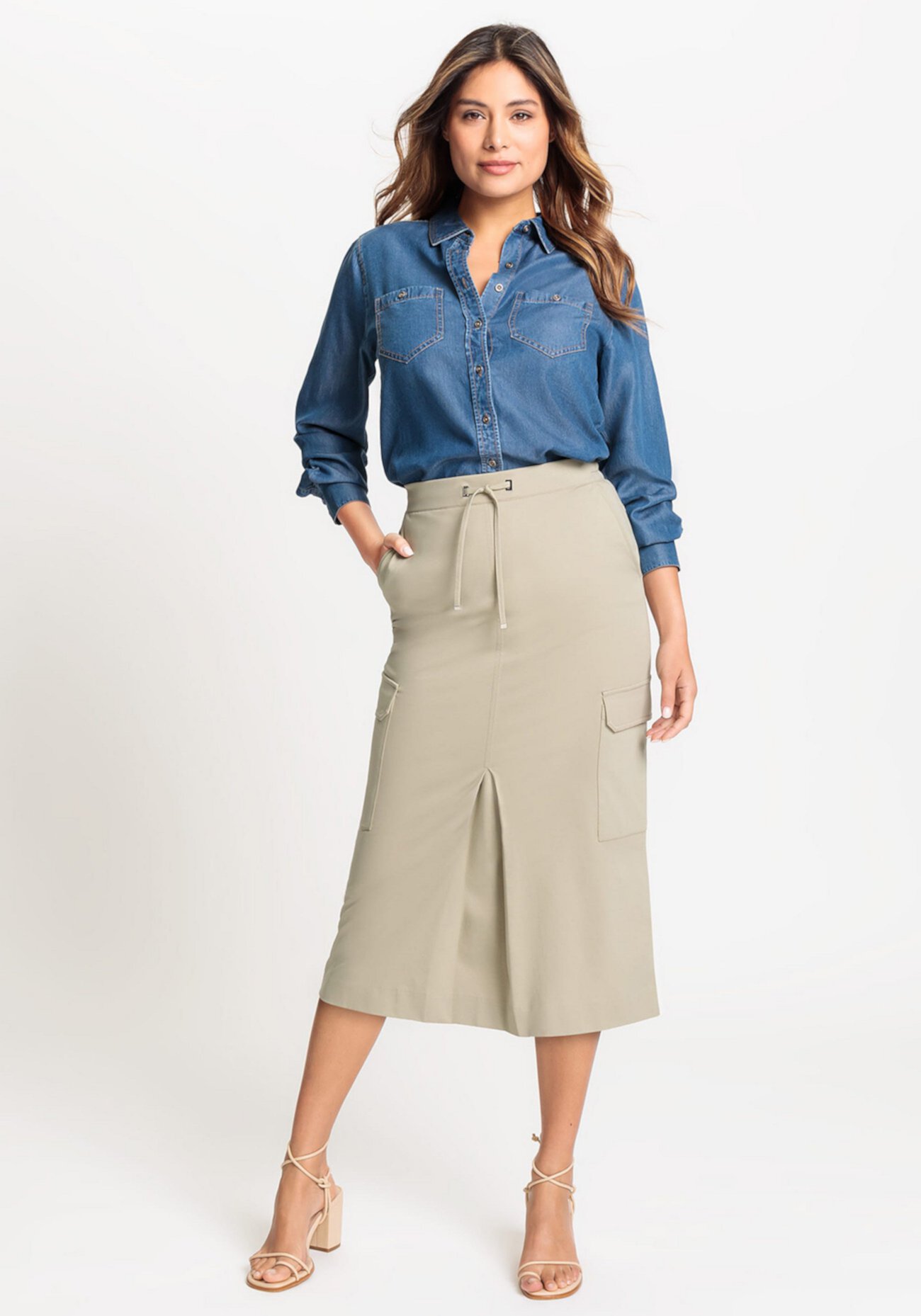 Women's Midi Cargo Skirt Olsen