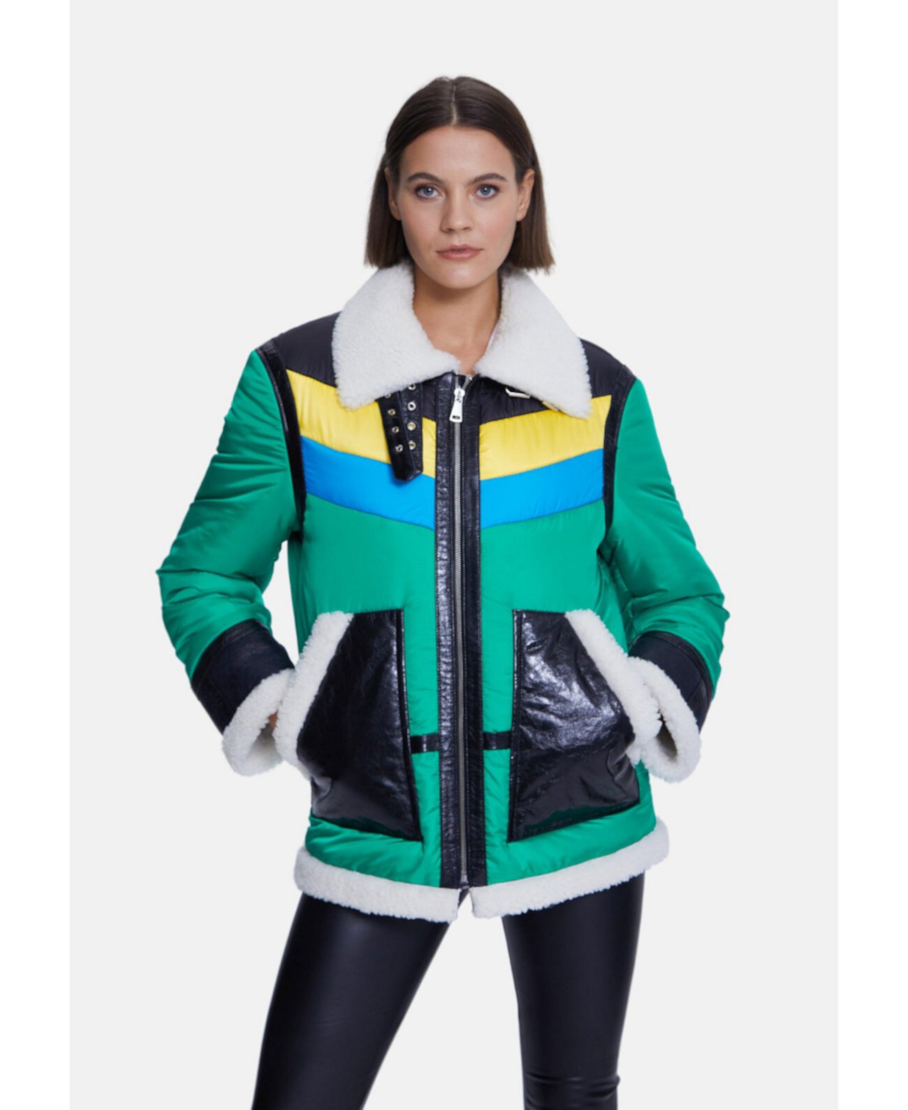 Women's Shearling Ski Coat Furniq UK