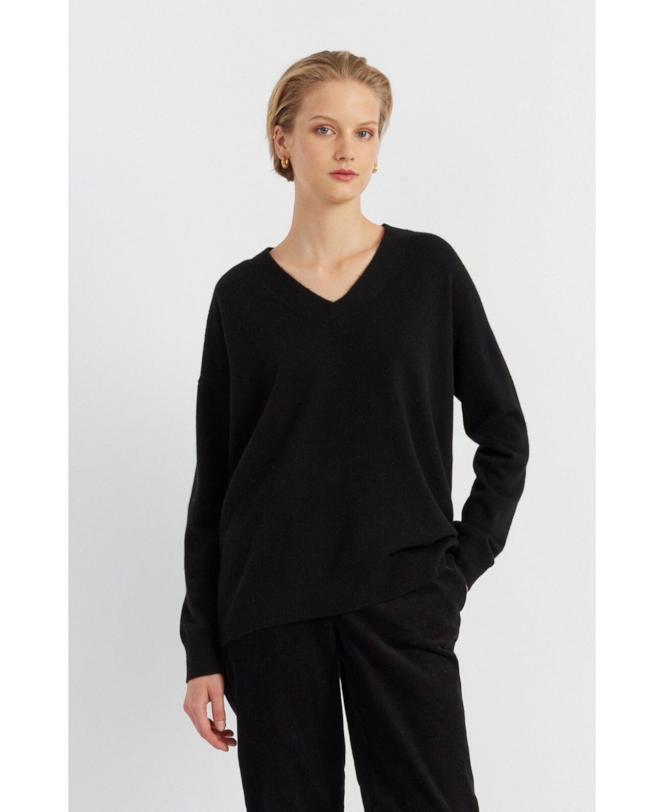 Chinti & Parker Women's Pure Cashmere Relaxed V-Neck Sweater Chinti and Parker