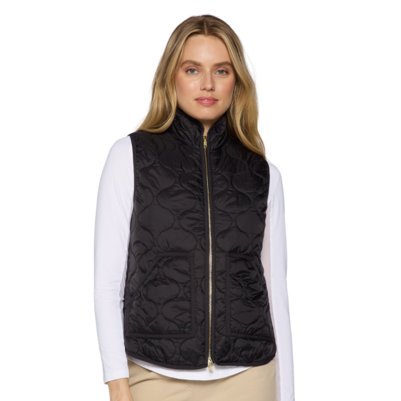 Women's G Lifestyle Double Zip Padded Vest G Lifestyle Clothing