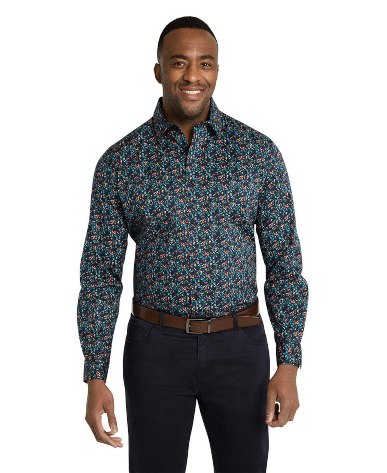 Big & Tall Casablanca Floral Shirt Johnny Bigg