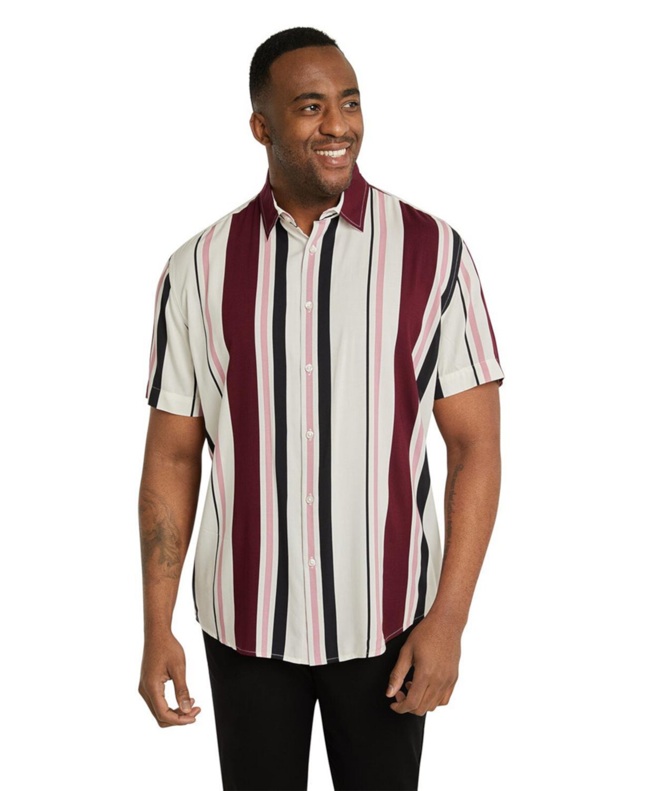 Big & Tall Paloma Stripe Shirt Johnny Bigg