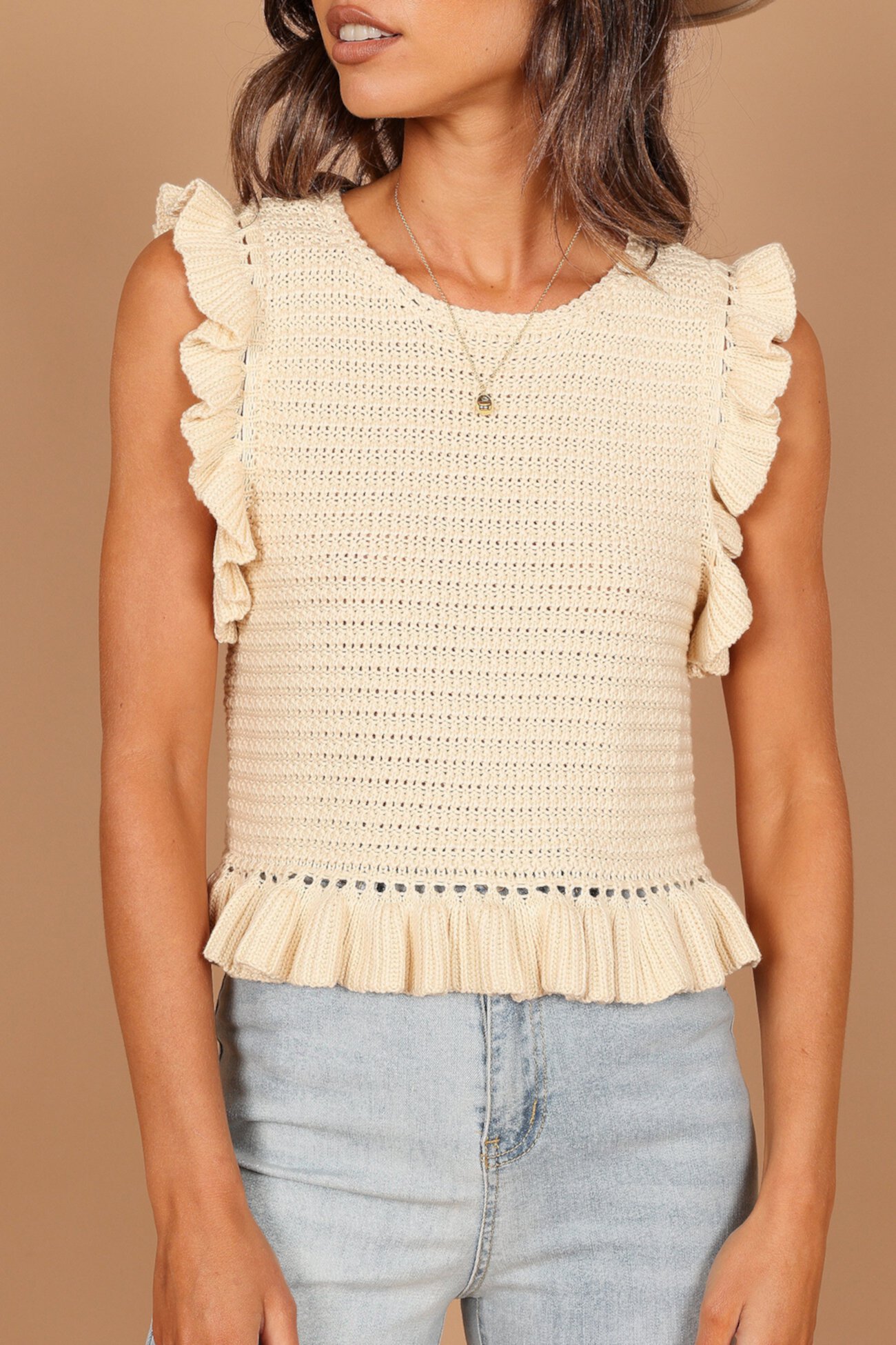 Women's Katia Frill Knitted Top Petal and Pup