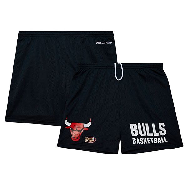 Men's Mitchell & Ness Black Chicago Bulls Hardwood Classics Gameday Mesh Shorts Mitchell & Ness