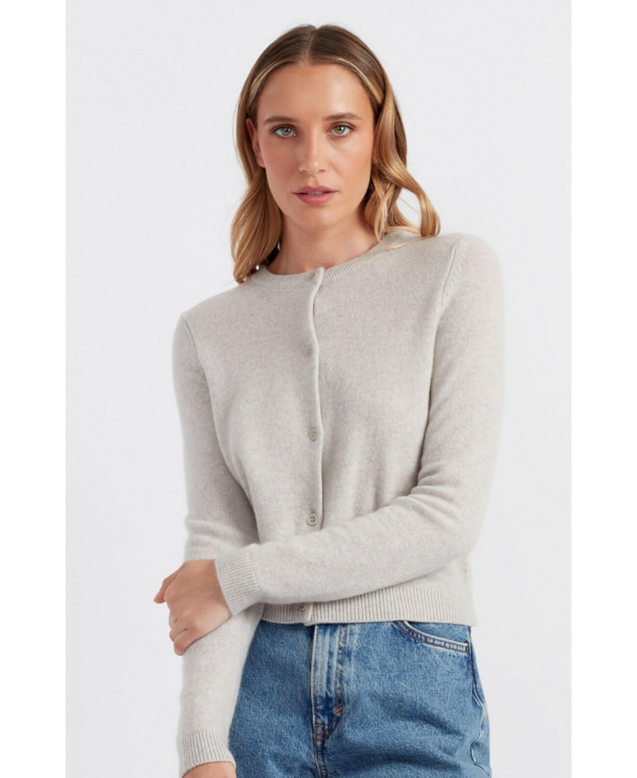 Chinti & Parker Pure Cashmere Summer Cropped Cardigan Chinti and Parker