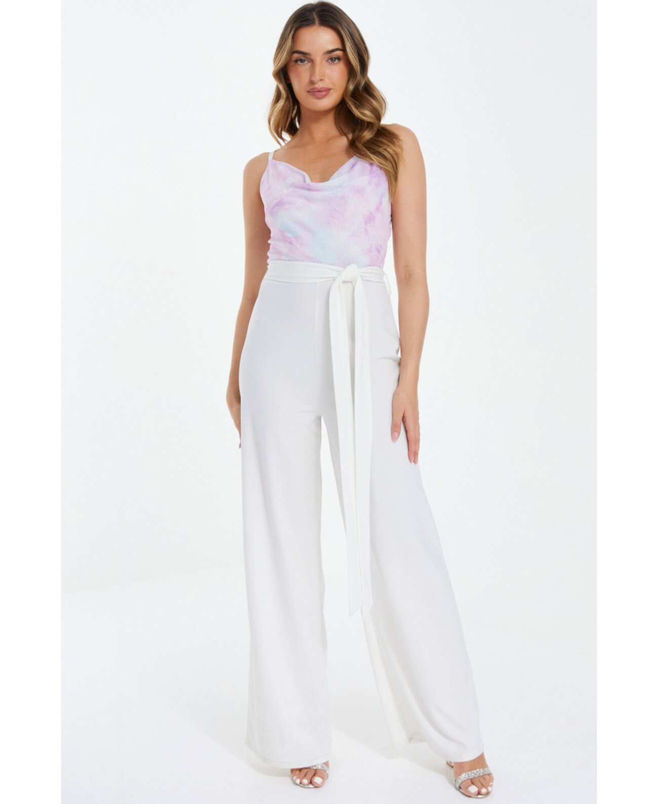 Women's Mesh Marble 2-In-1 Jumpsuit Quiz