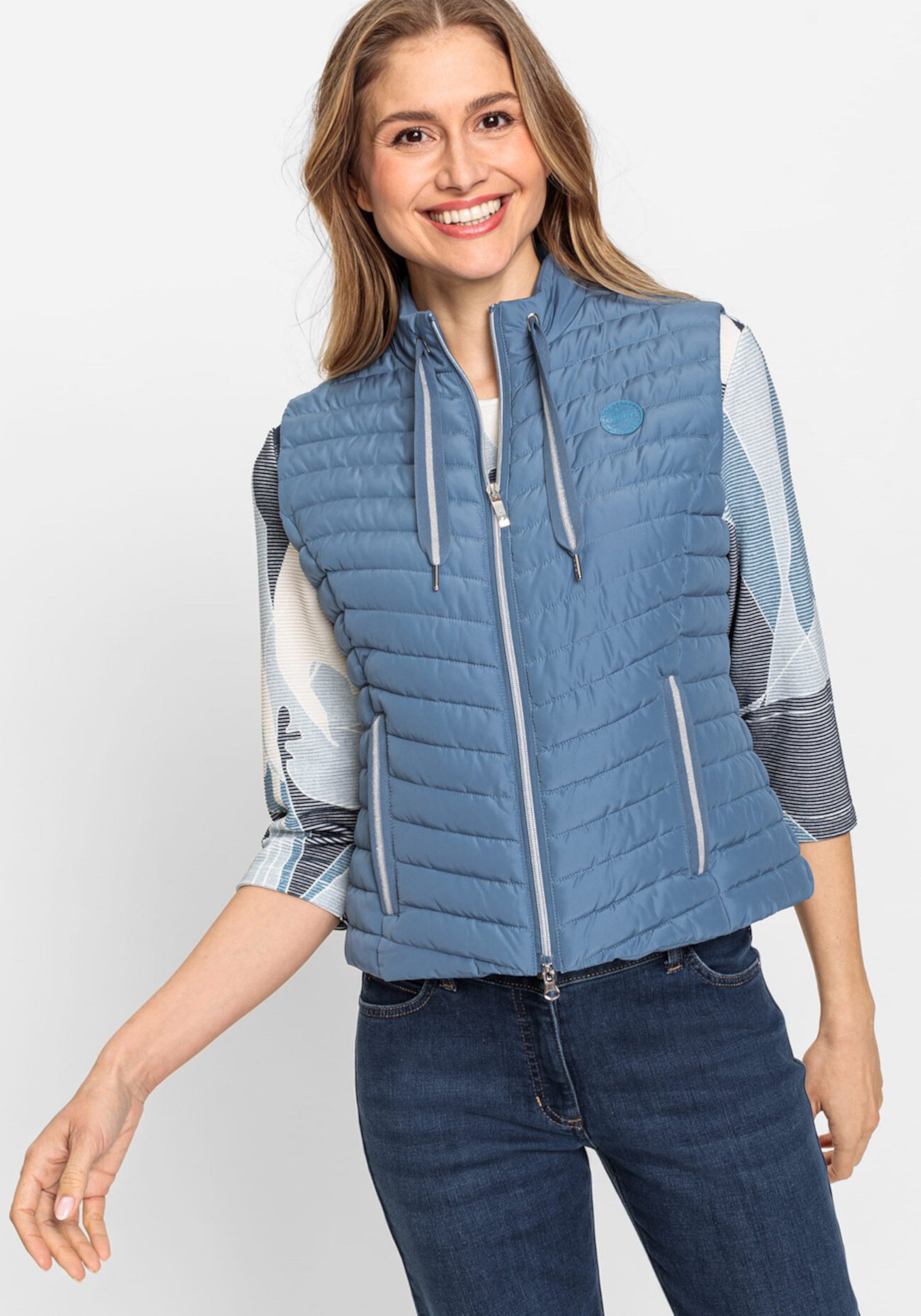 Women's Quilted Zip Front Vest Olsen