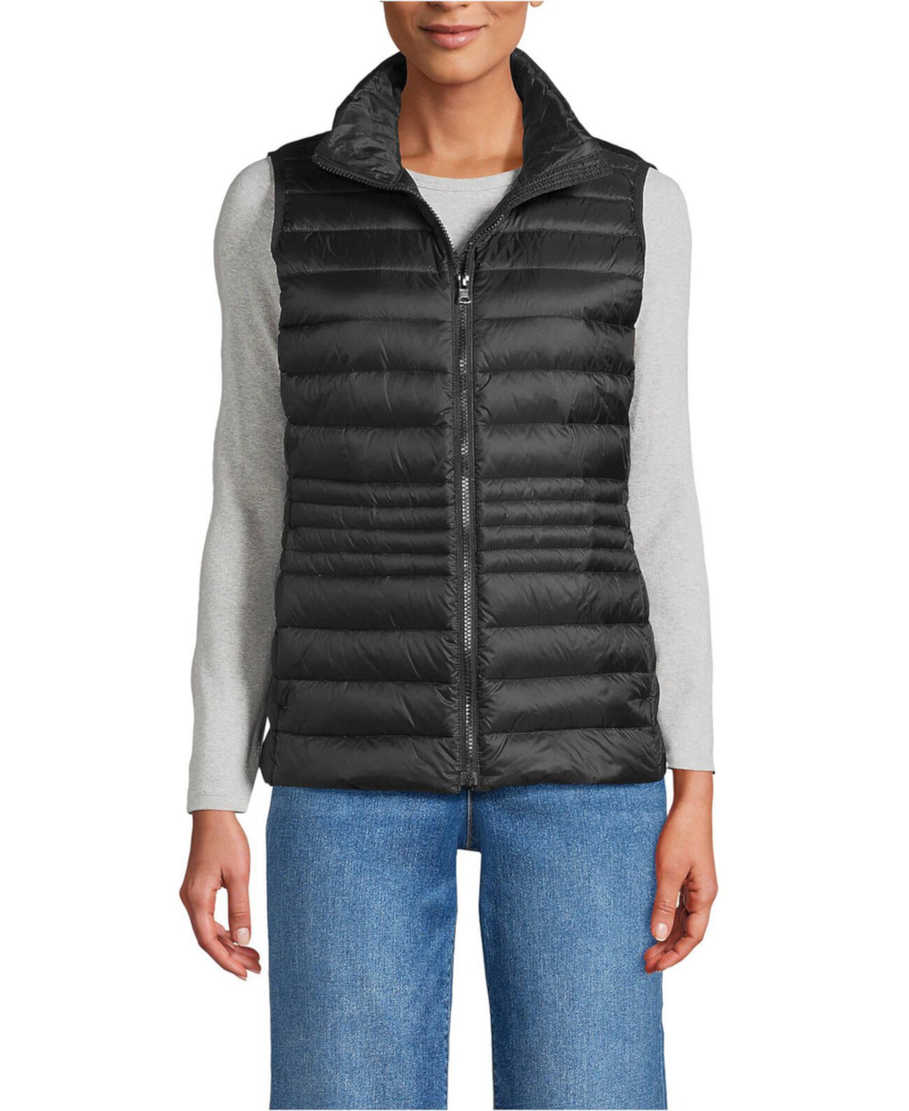 Women's Tall Wanderweight Packable Down Vest Lands' End