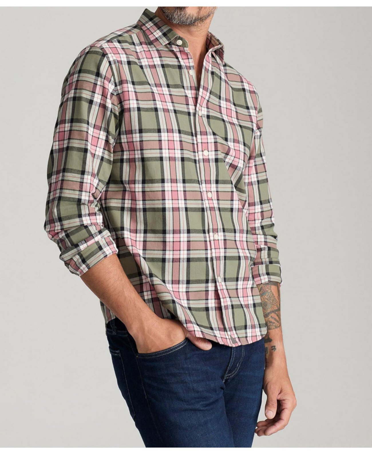 Men's Regular Fit Larson Flannel Button Up Shirt UNTUCKit