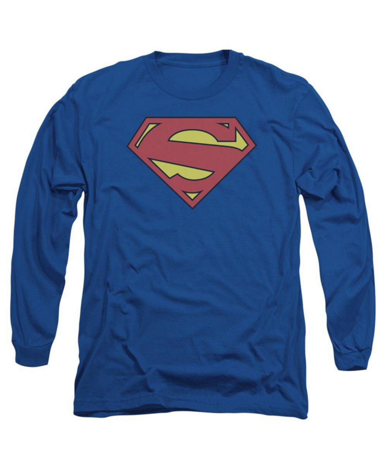 Men's New 52 Shield Long Sleeve Adult Tee / T-Shirt Superman