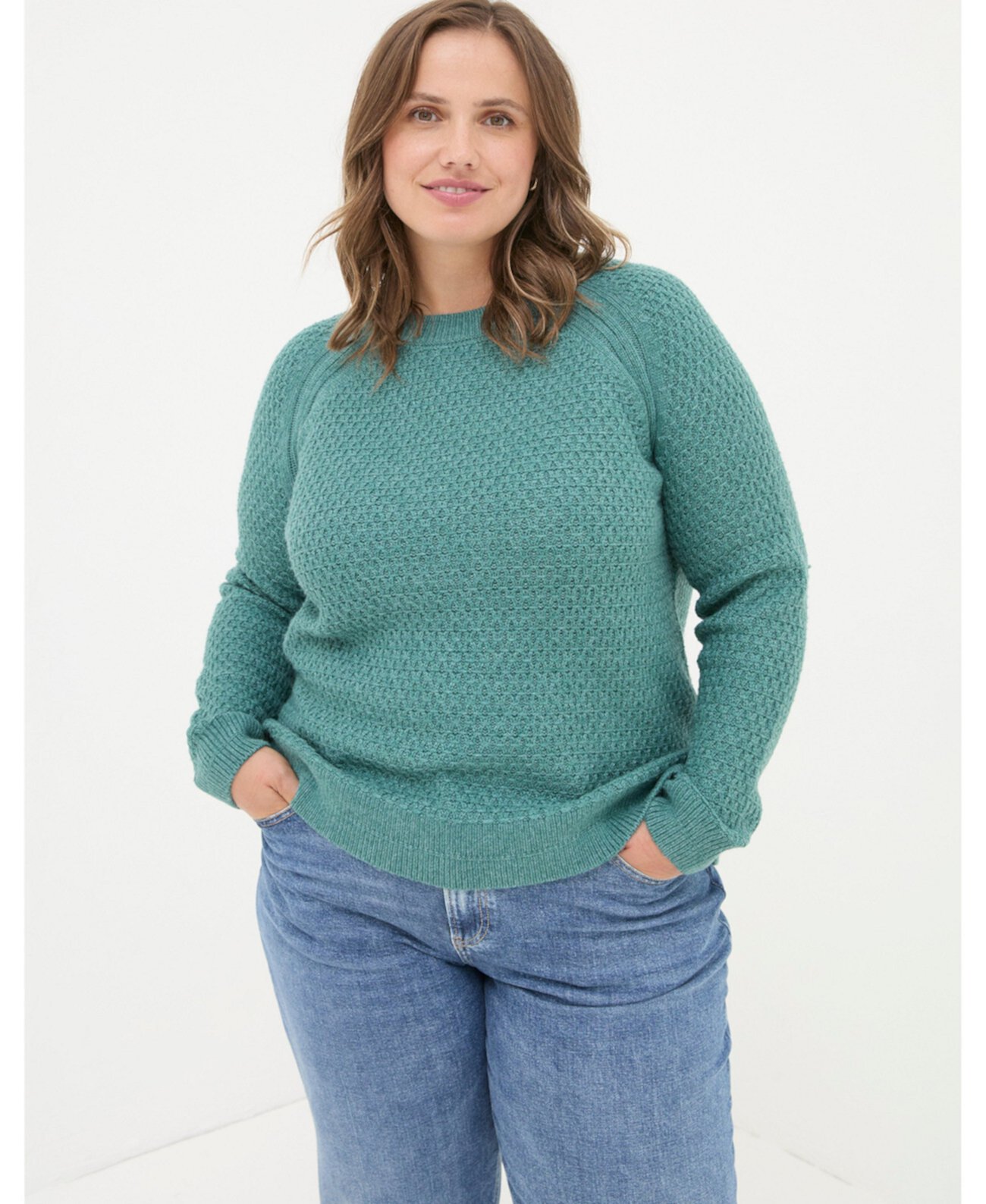 Plus Size Ella Textured Sweater FatFace