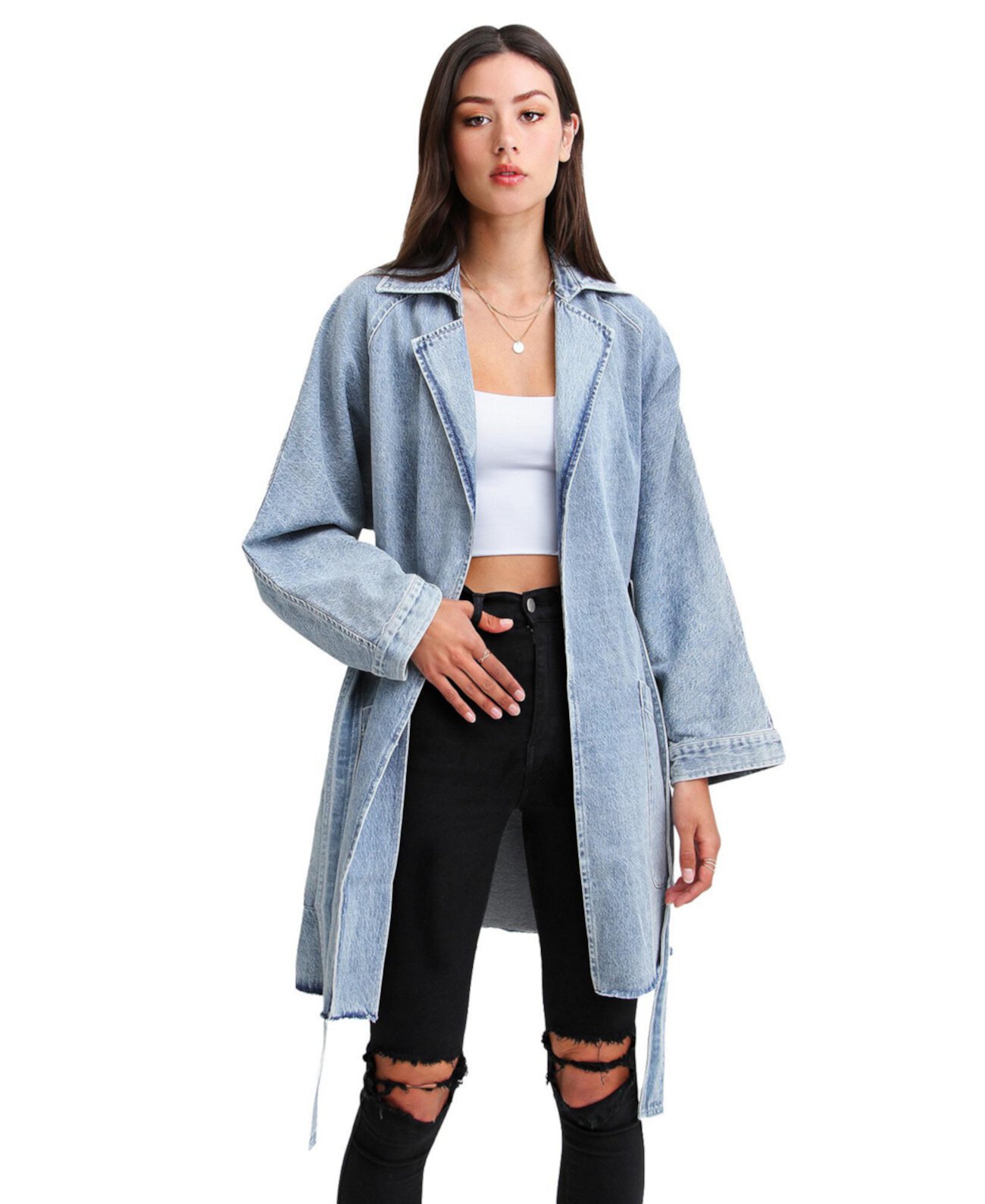 Women's Relaxed Boyfriend Denim Jacket Belle & Bloom