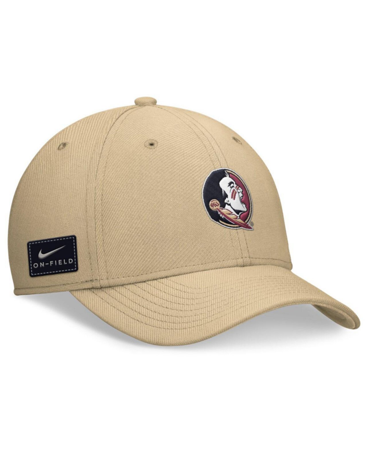 Мужская шляпа Florida State Seminoles 2024 On-Field Swoosh, золотая, мягкая, с вышивкой Nike