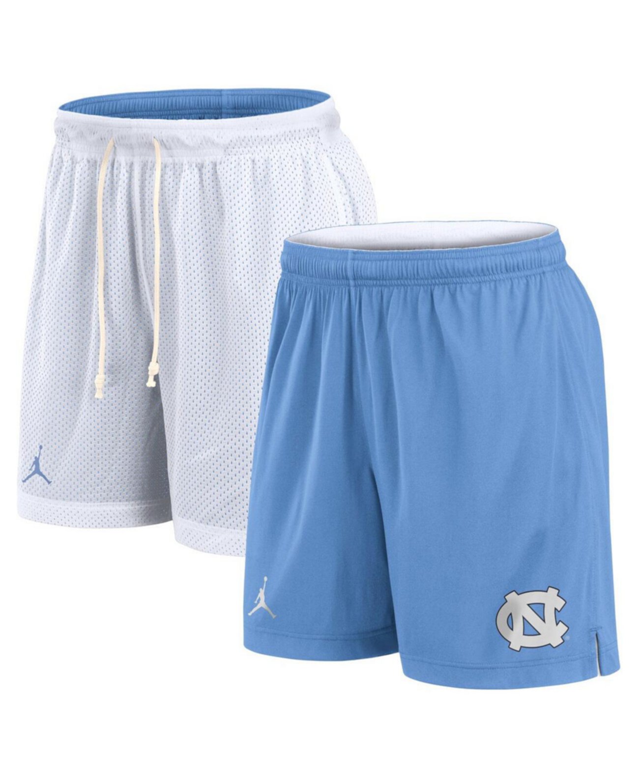 Men's White/Carolina Blue North Carolina Tar Heels Primetime Reversible Shorts Jordan