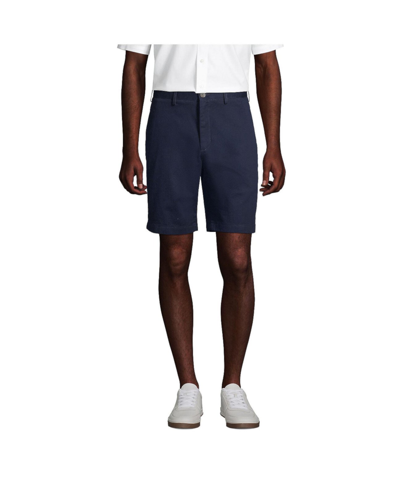 Big & Tall 9" Traditional Fit No Iron Chino Shorts Lands' End