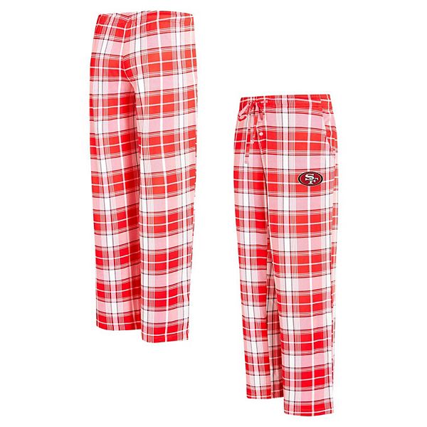 Women's Concepts Sport Scarlet San Francisco 49ers Ashford Plaid Knit Pants Unbranded