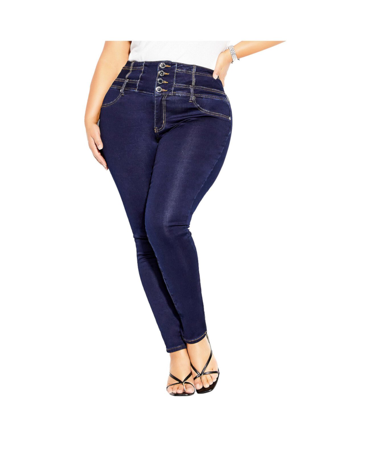 Plus Size Harley Regular Corset Skinny Jean City Chic