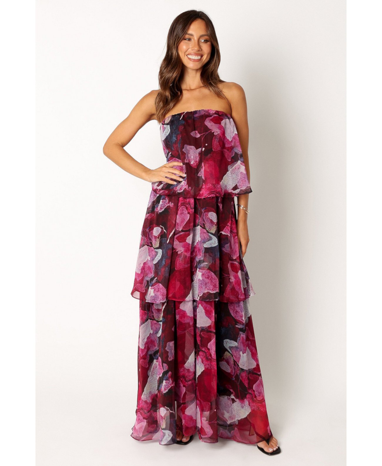 Women's Bloom Strapless Maxi Dress Petal and Pup