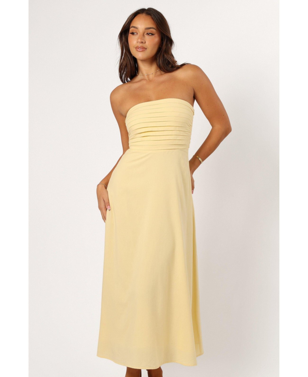 Kenna Strapless Maxi Dress Petal and Pup