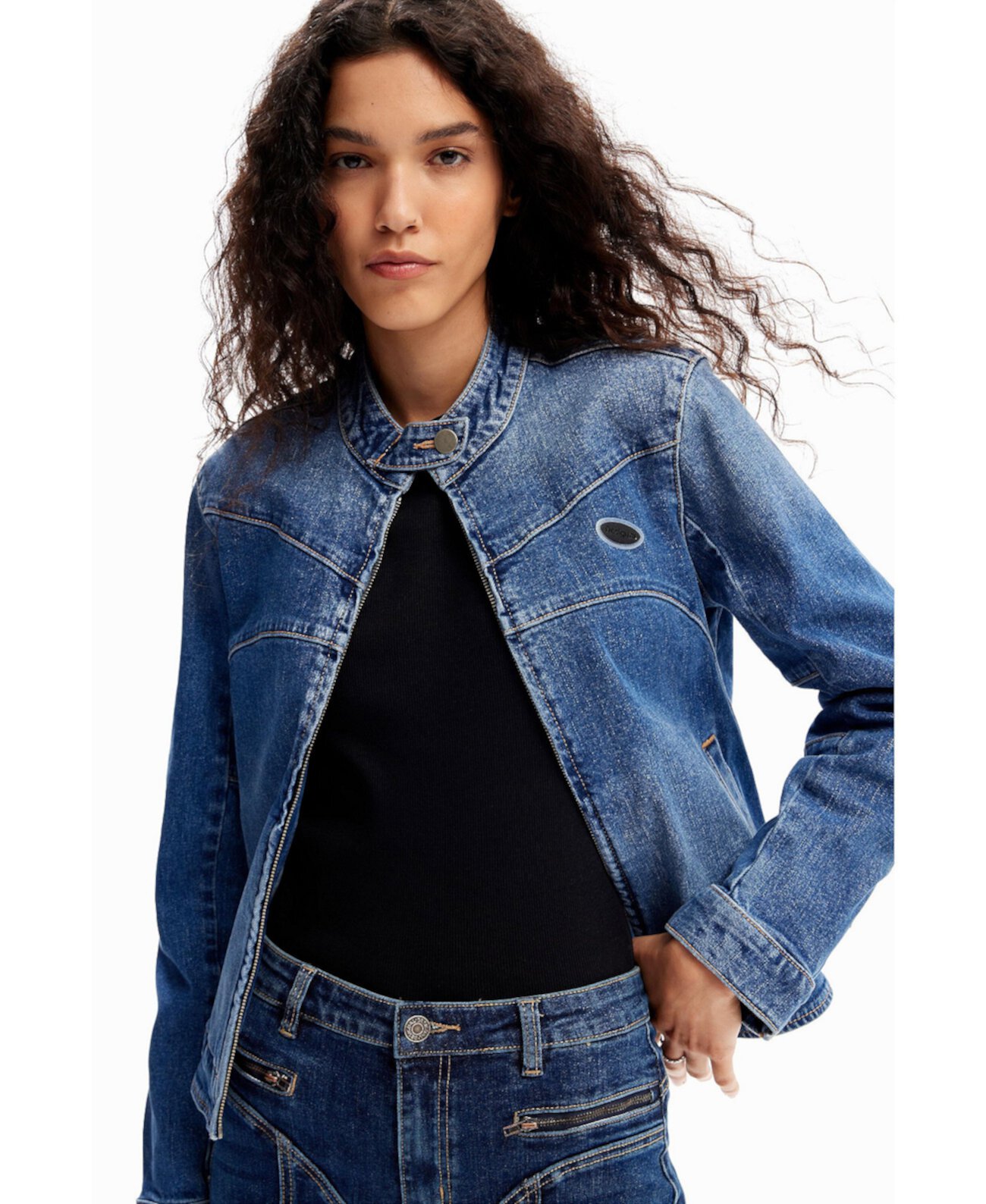 Women's Denim biker jacket Desigual