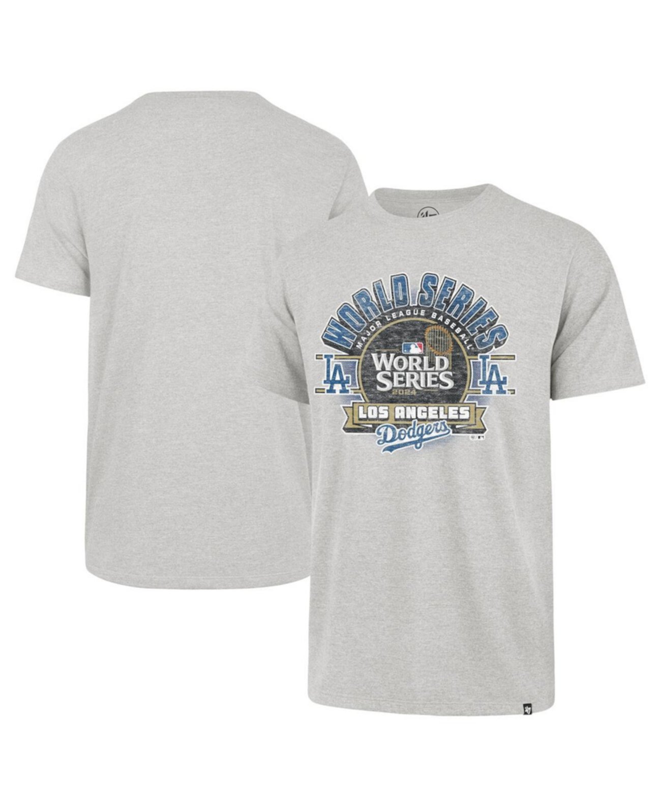 Men's Gray Los Angeles Dodgers 2024 World Series Franklin T-shirt '47 Brand