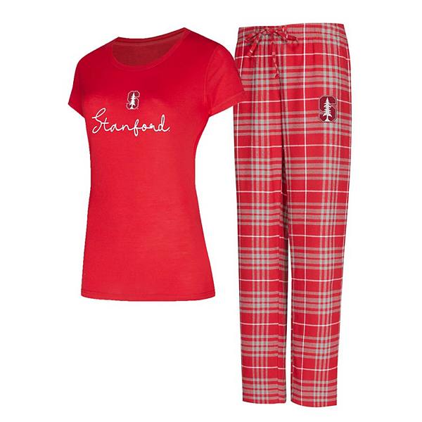 Women's Concepts Sport  Cardinal Stanford Cardinal Vector T-Shirt & Flannel Pants Sleep Set Unbranded