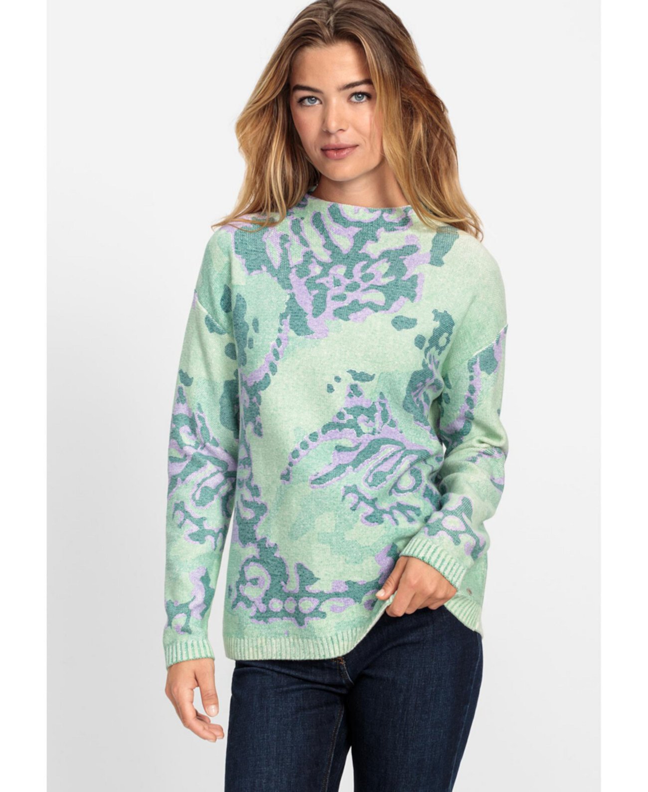 Women's Abstract Pattern Statement Sweater Olsen