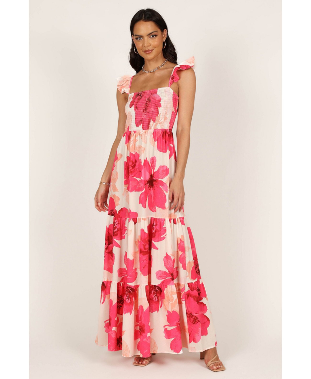 Women's Tilly Shirred Maxi Dress Petal and Pup