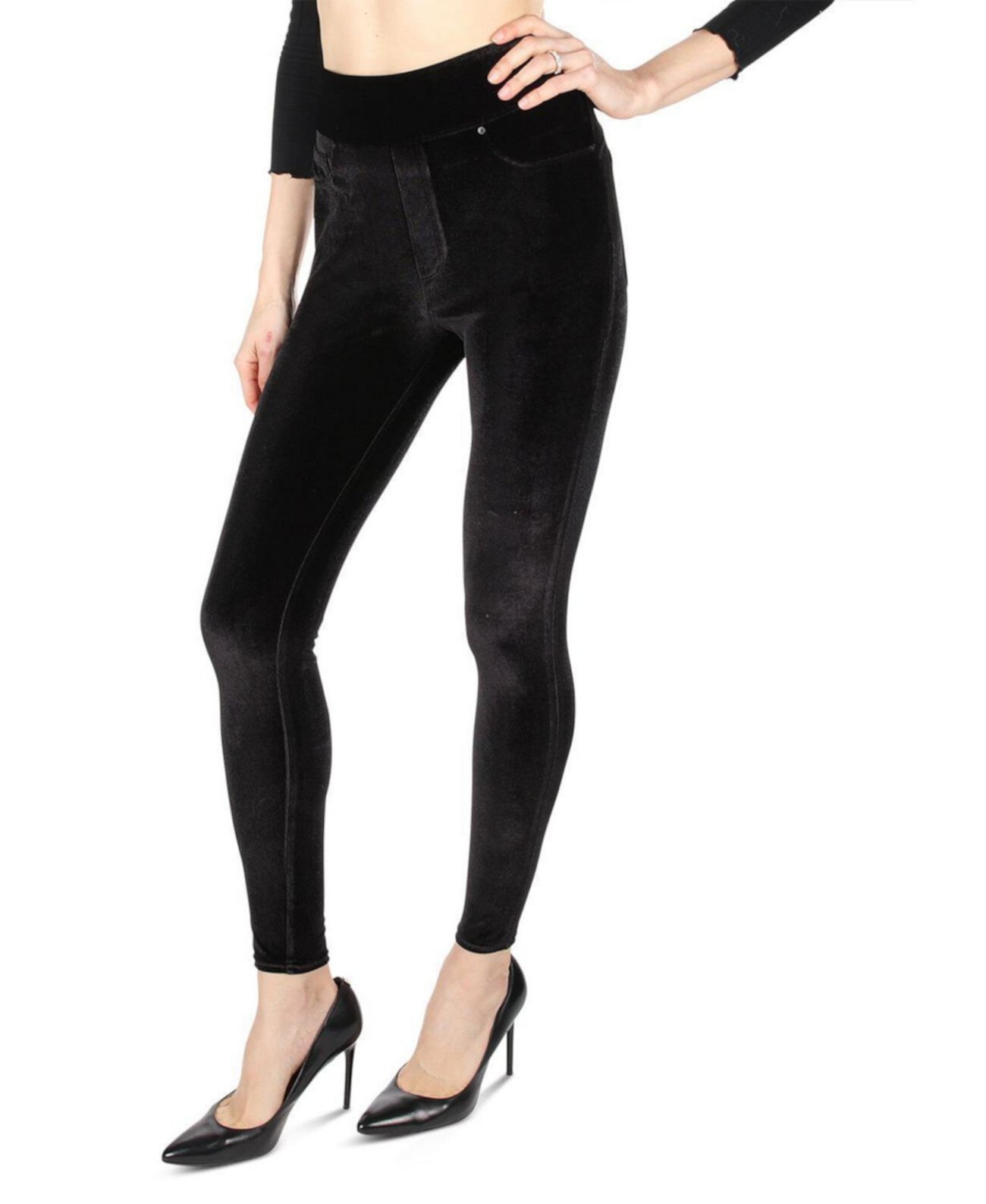 Women's Velvet High-Waist Shaping Leggings Memoi