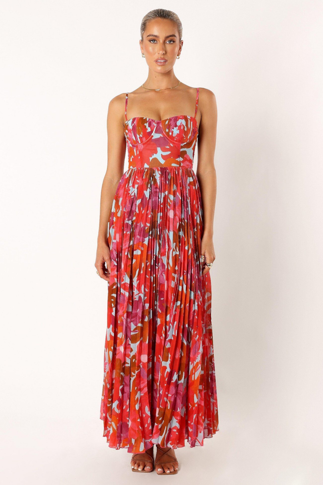 Achanti Pleated Maxi Women's Dress Petal and Pup