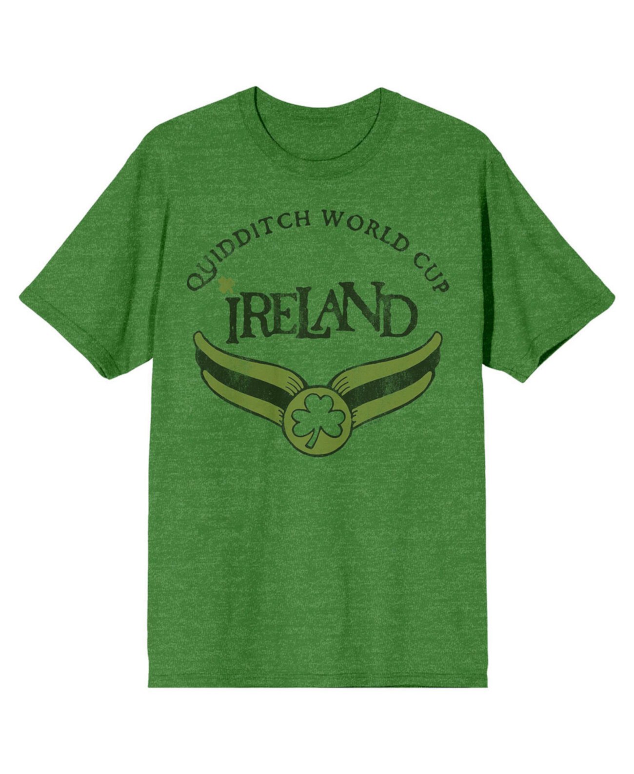 Quidditch World Cup Ireland Men's Green Short Sleeve Crew Neck Tee-Small Harry Potter