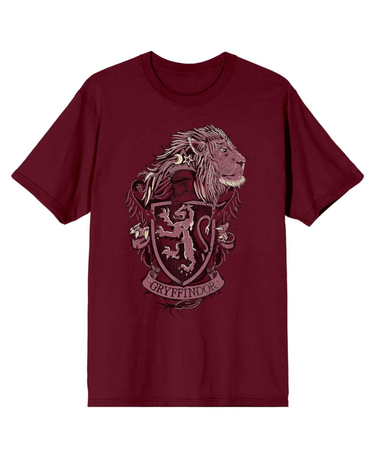 Gryffindor House Crest Men's Cardinal Red T-shirt-XL Harry Potter