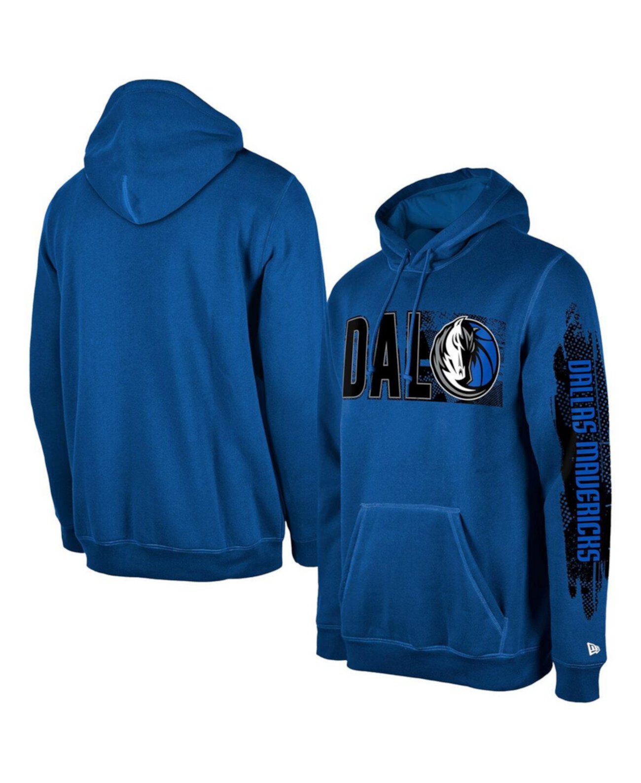 Men's Dallas Mavericks Blue Tip-Off Collection Pullover Hoodie New Era