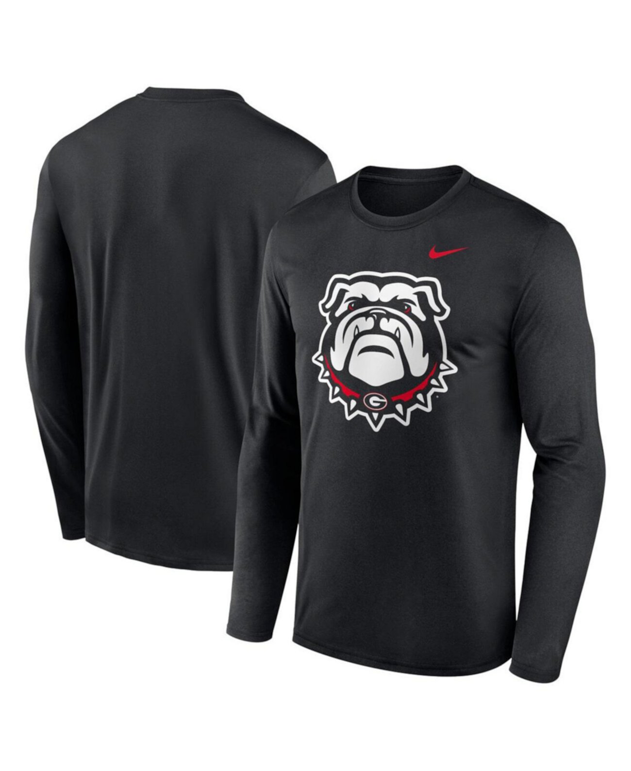 Men's Black Georgia Bulldogs Primetime Alternate Logo Legend Long Sleeve T-Shirt Nike