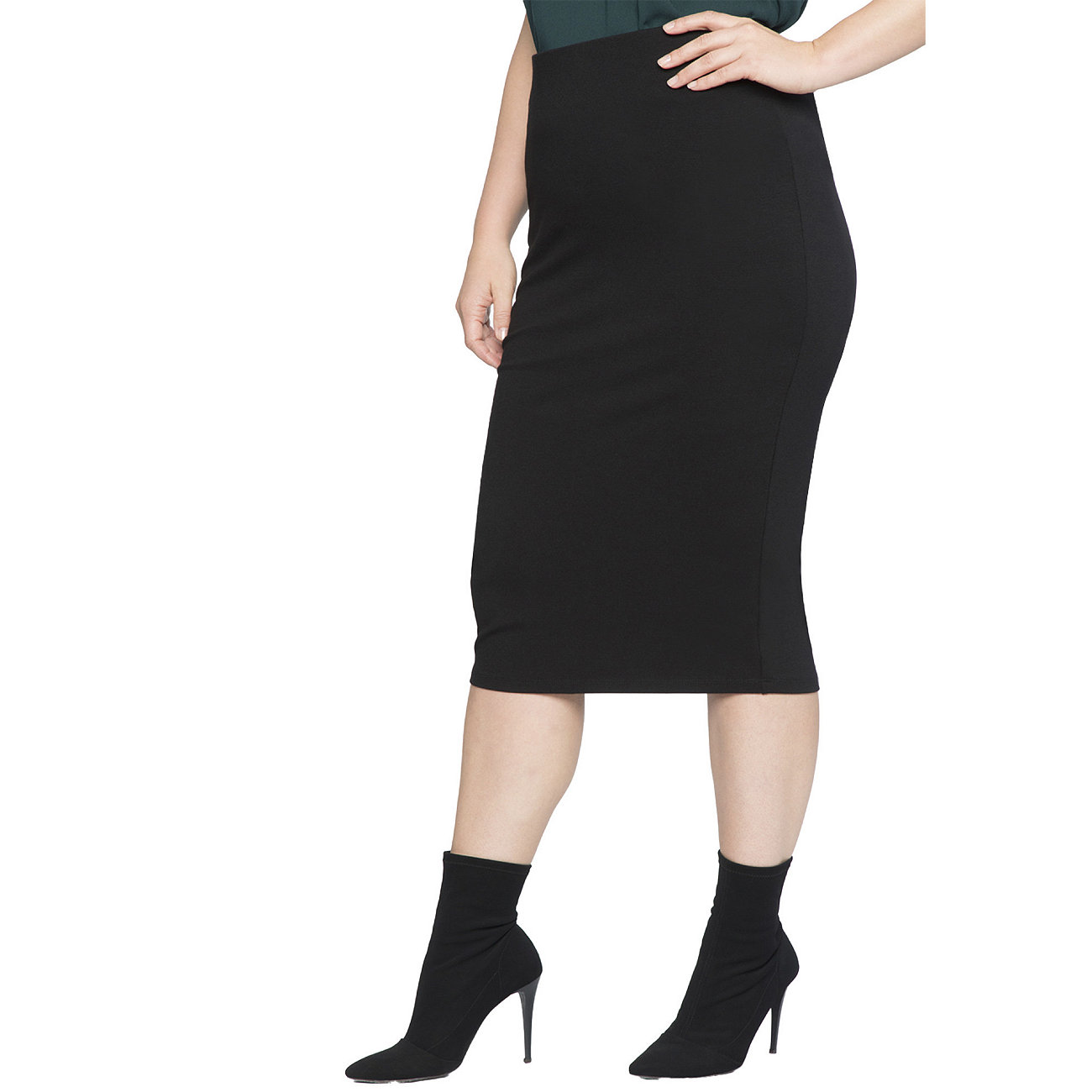 Women's Plus Size Knit Column Skirt Eloquii