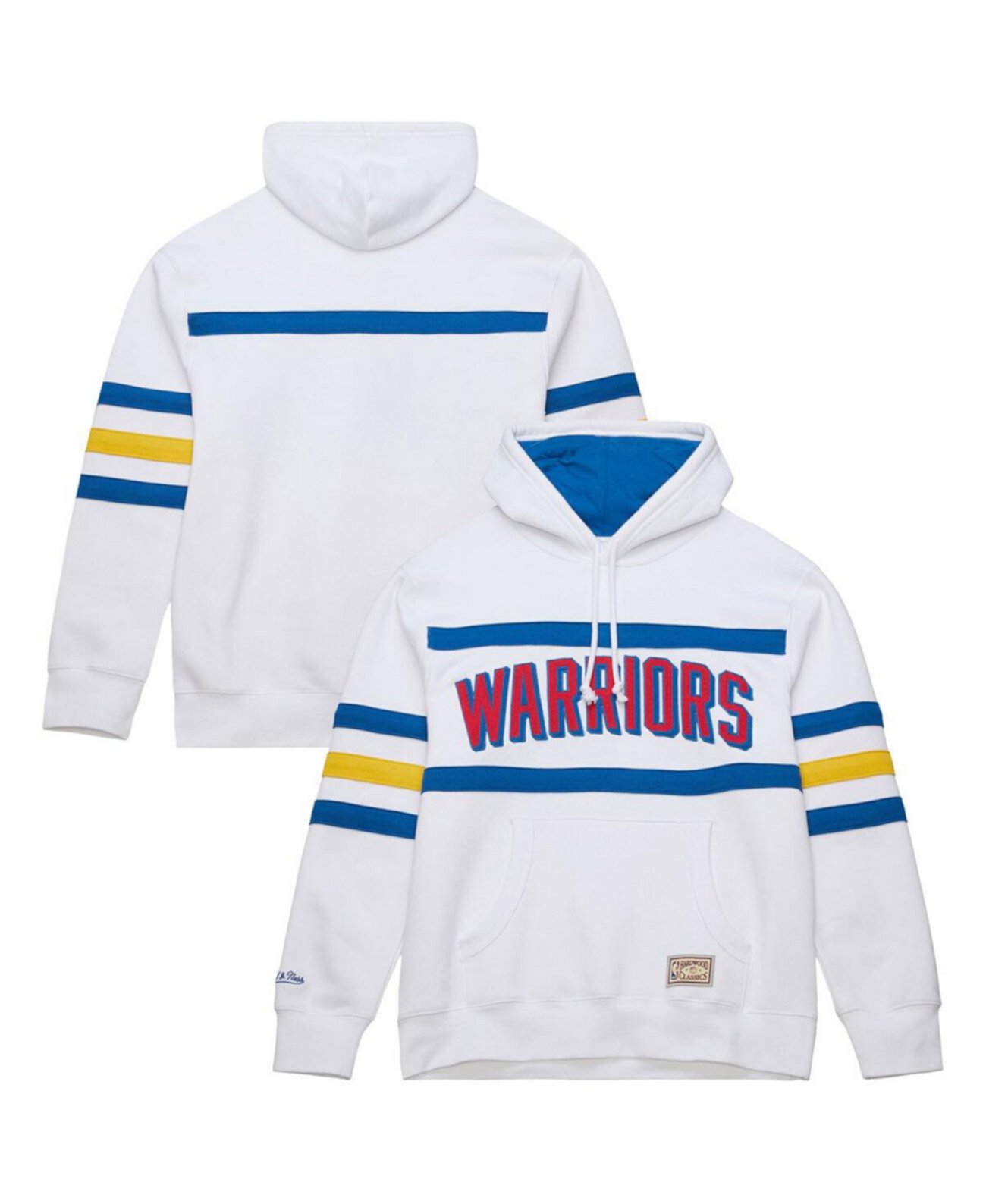 Мужское худи Golden State Warriors Hardwood Classics Nights с вышивкой и флисовой подкладкой Mitchell & Ness