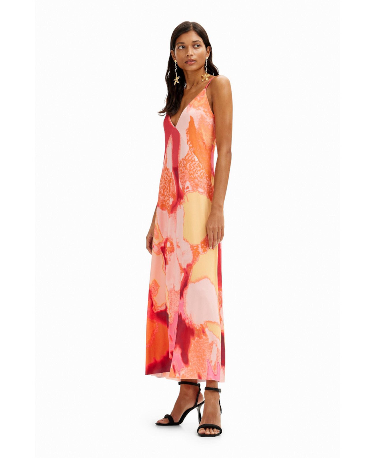 Women's Out-of-focus midi slip dress Desigual