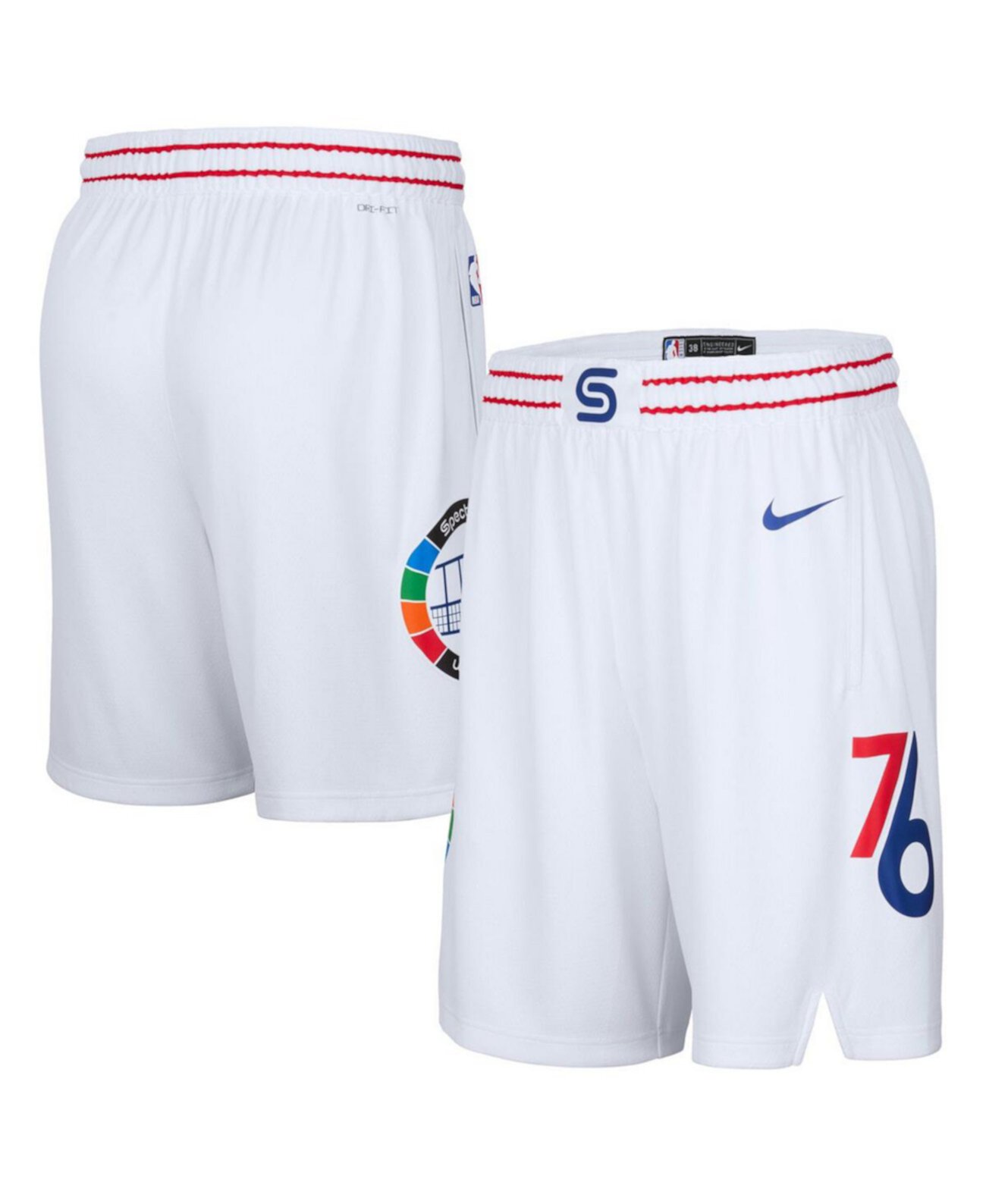 Men's White Philadelphia 76ers 2024/25 City Edition Swingman Shorts Nike