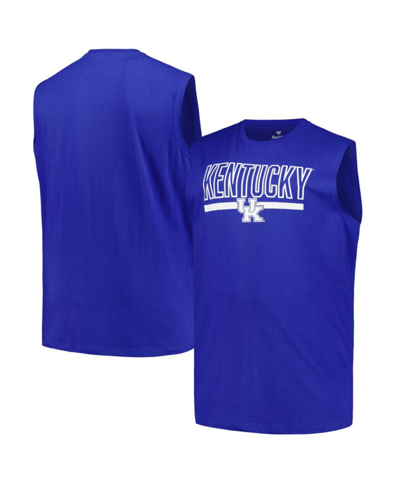 Men's Royal Kentucky Wildcats Big Tall Tank Top Profile