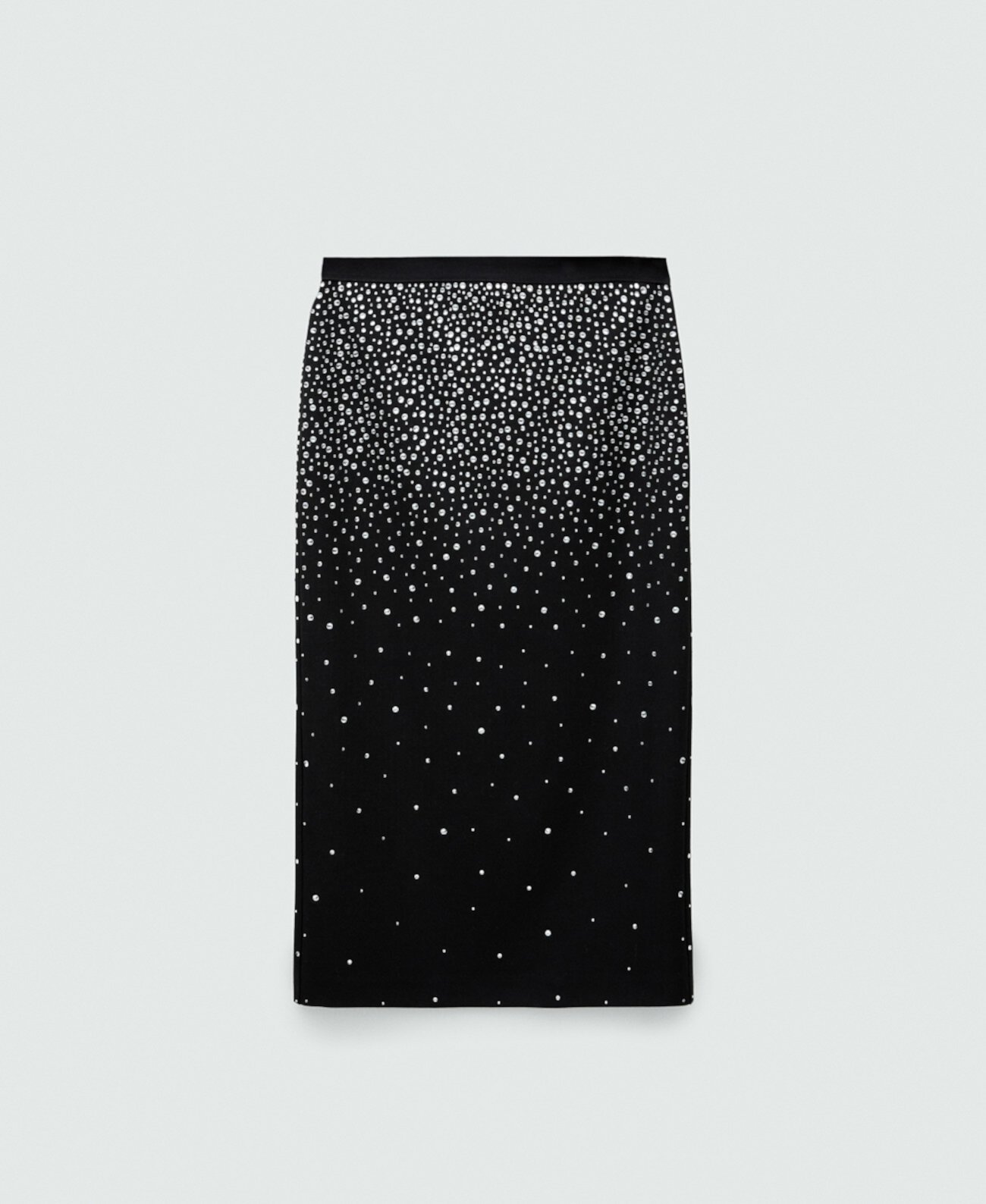 Women's Rhinestones Detail Midi Skirt Mango