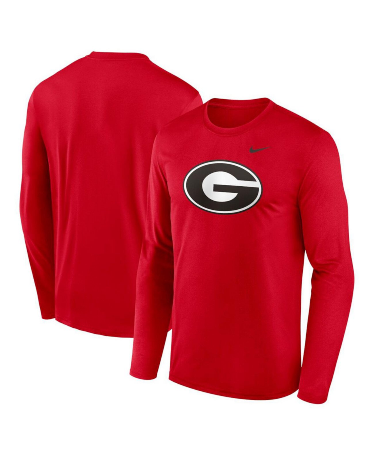 Men's Red Georgia Bulldogs Primetime Primary Legend Long Sleeve T-Shirt Nike