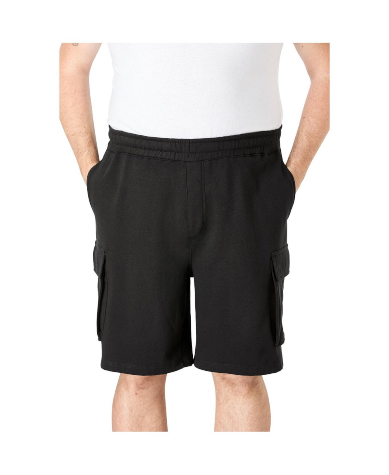 Men's Big & Tall Fleece 10" Cargo Shorts KingSize