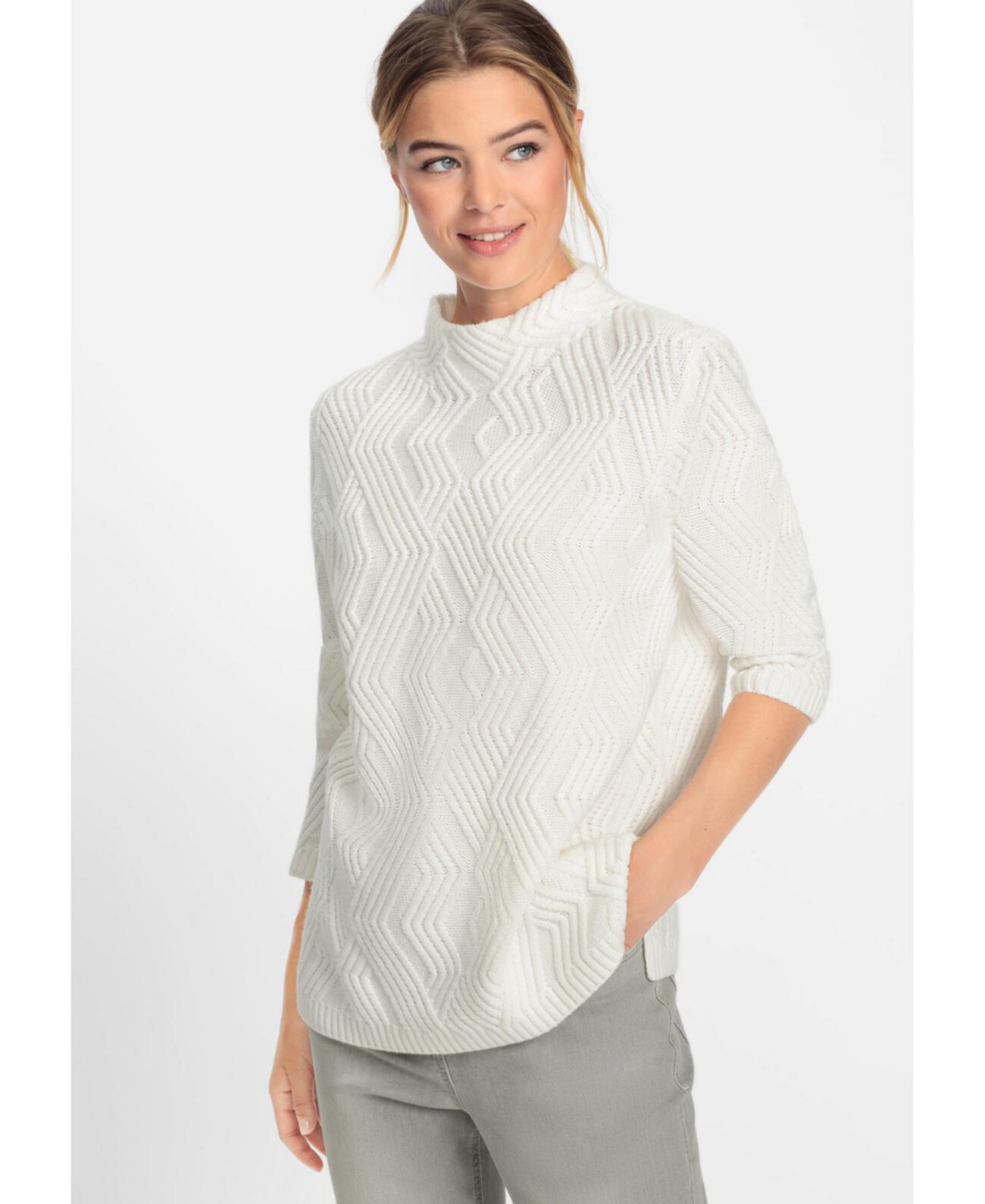 Women's Zig Zag Stitch Pullover Olsen